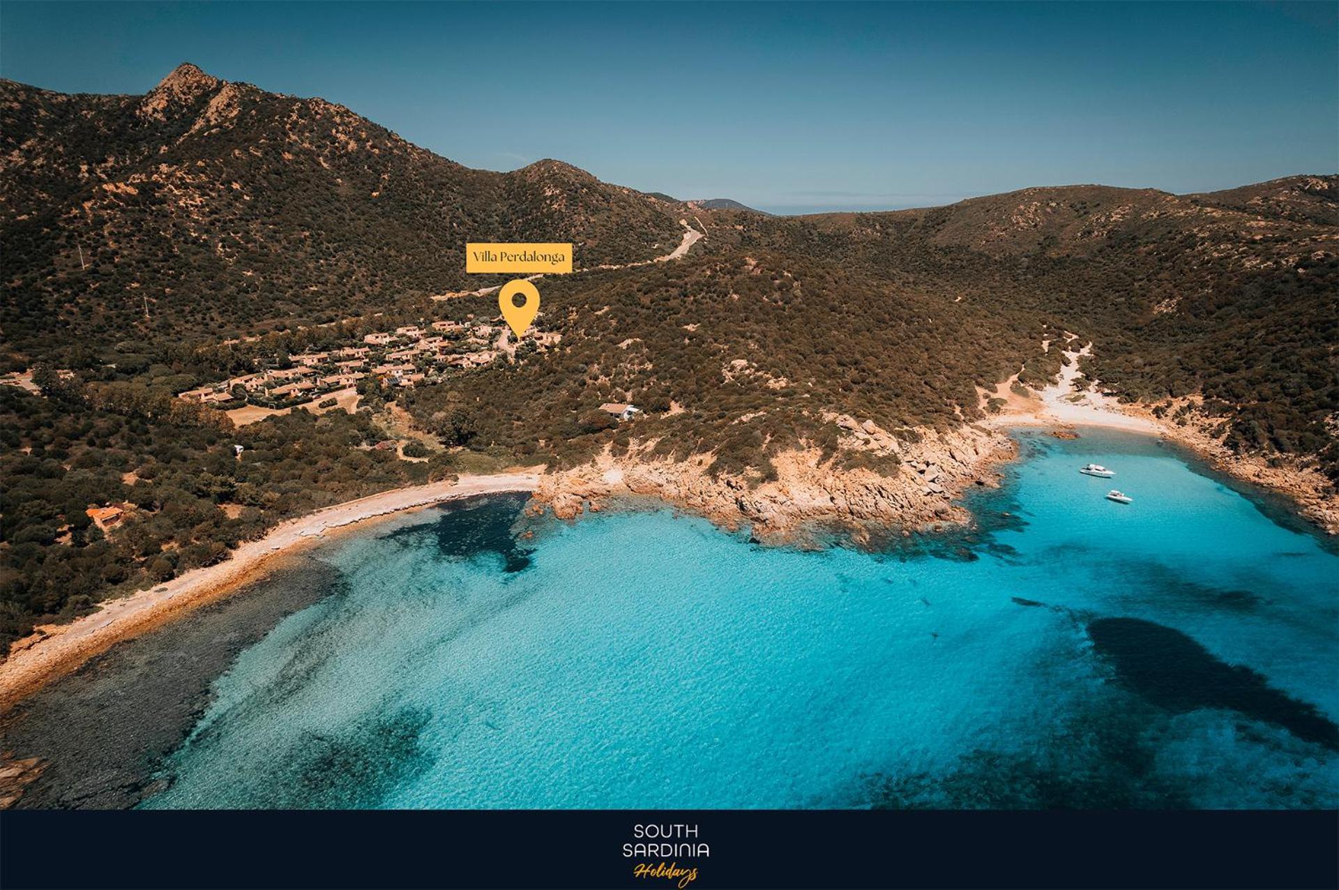 Villa Perdalonga, Vista Mare Sea View Tuerredda Teulada Eksteriør bilde